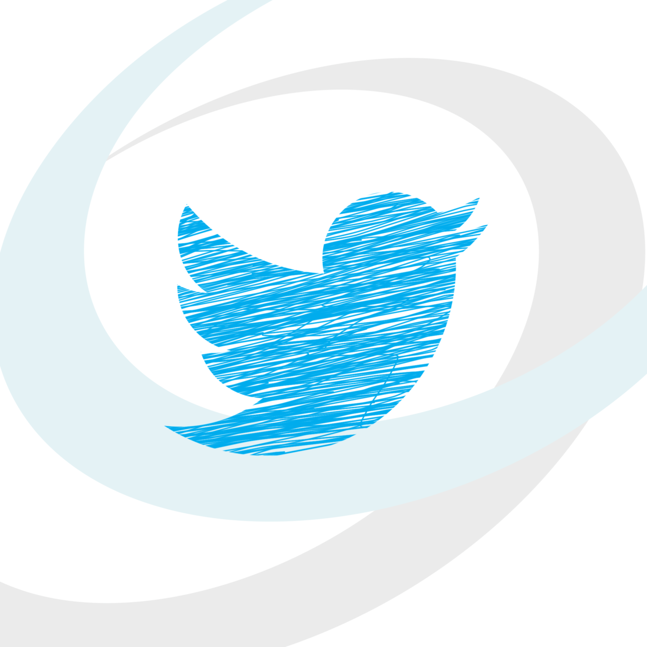 Twitter logo with the Commissioner's logo around it